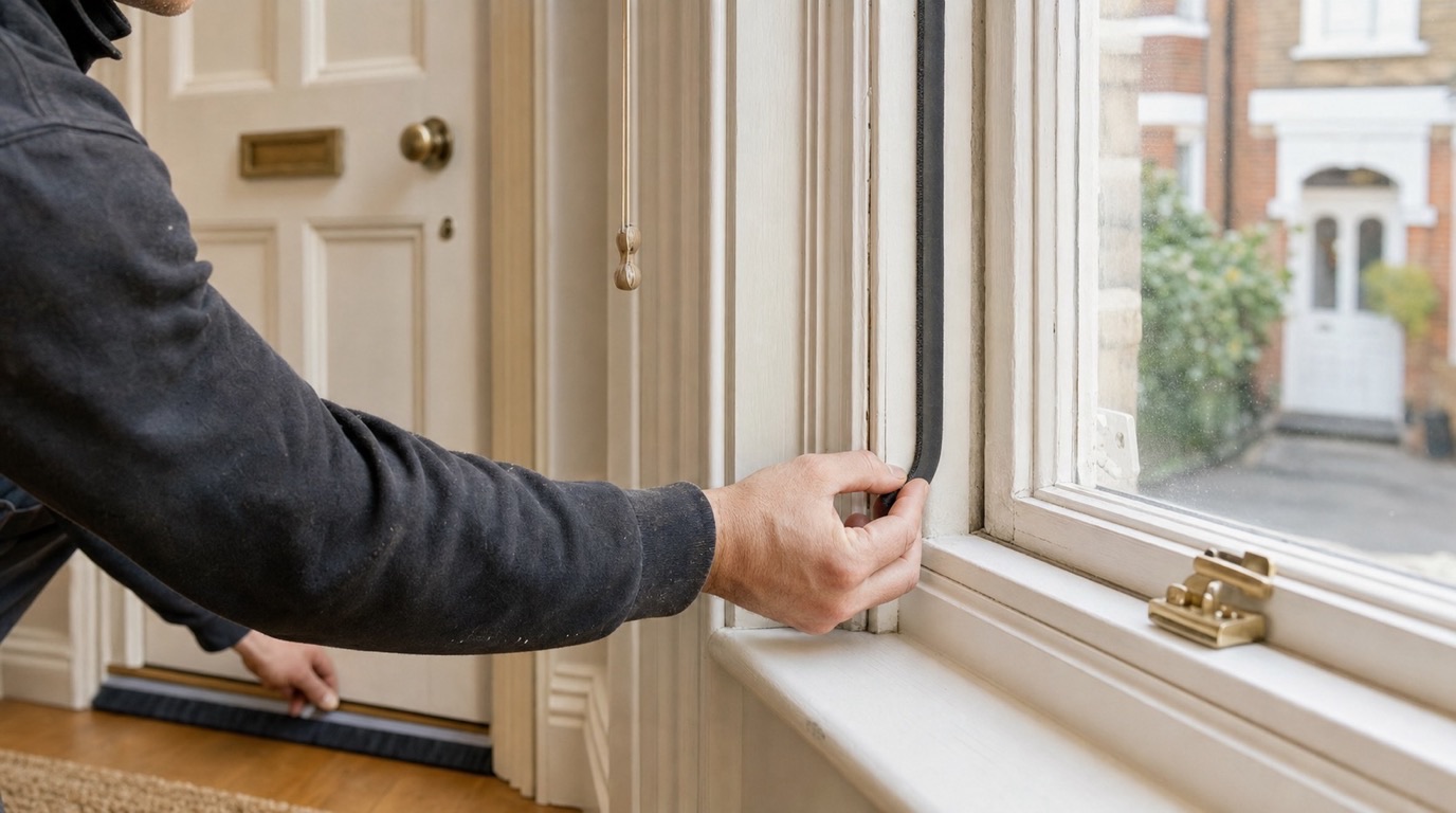 Draught proofing a UK Victorian terrace house door