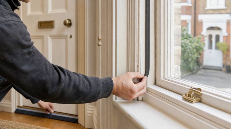 Draught proofing a UK Victorian terrace house door